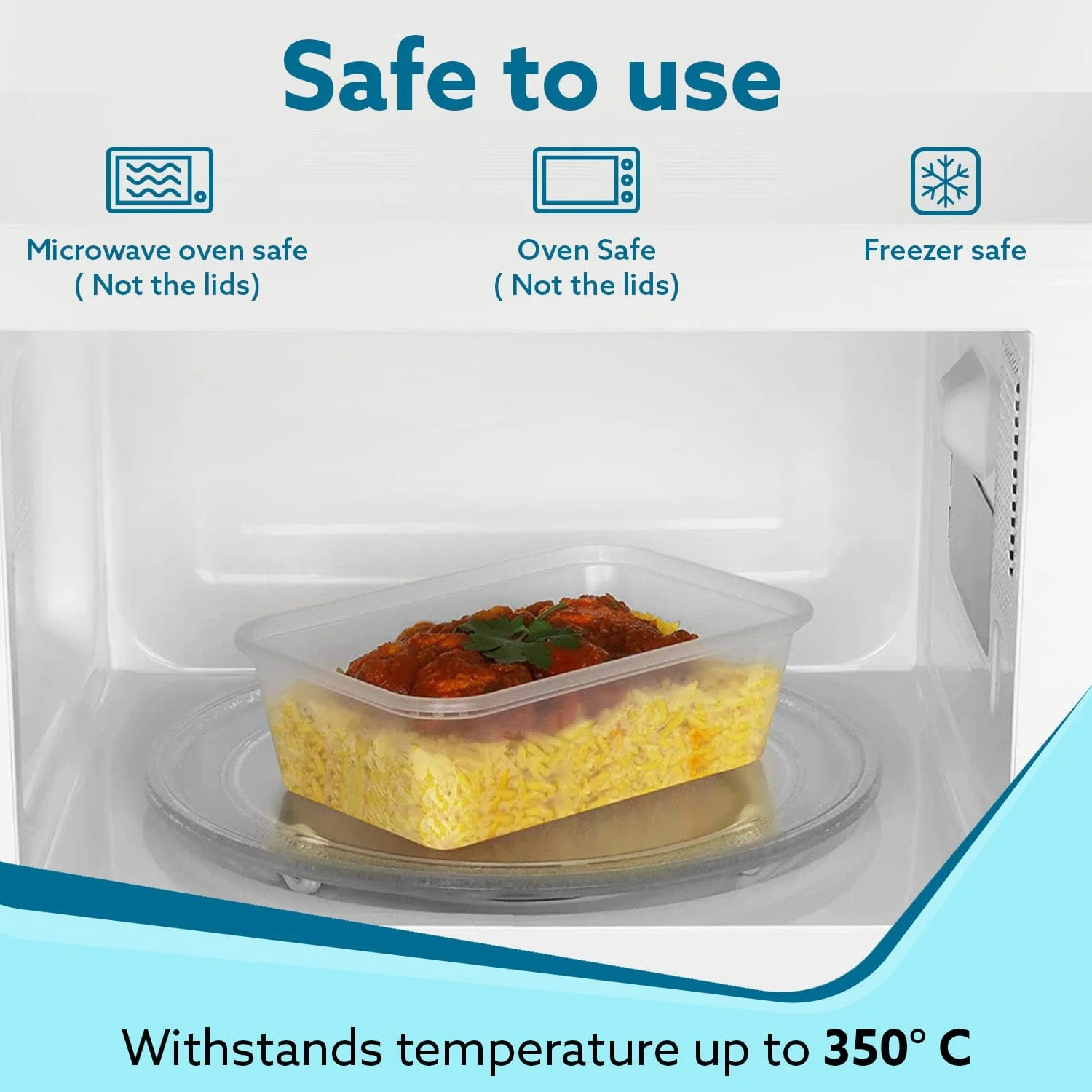Airtight  Container, Food Storage Container With Lid, Multipurpose Kitchen Container, Rectangular Plastic Body, Leak Proof, BPA Free, Capacity 2.6L Each, Pack of 2 - Image 5