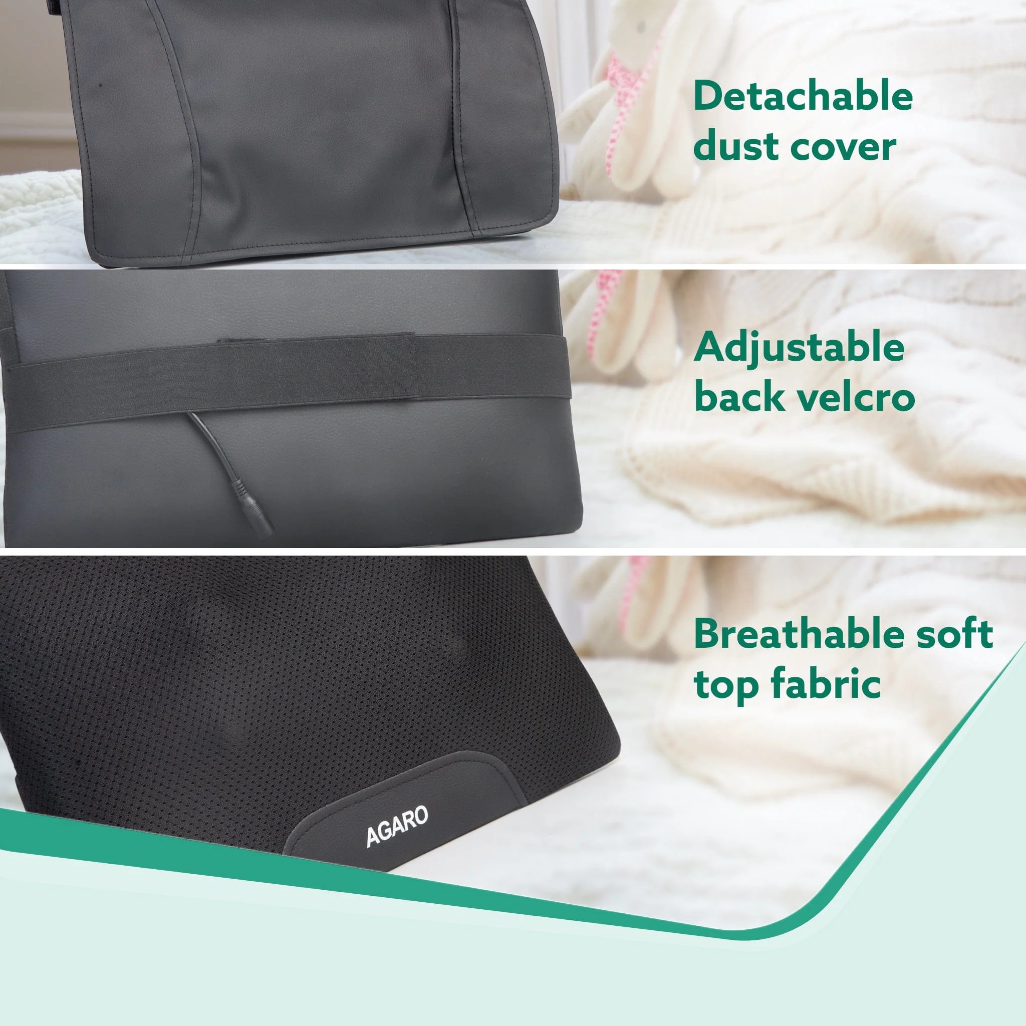 Deluxe Shiatsu neck & back cushion Massager - Image 4