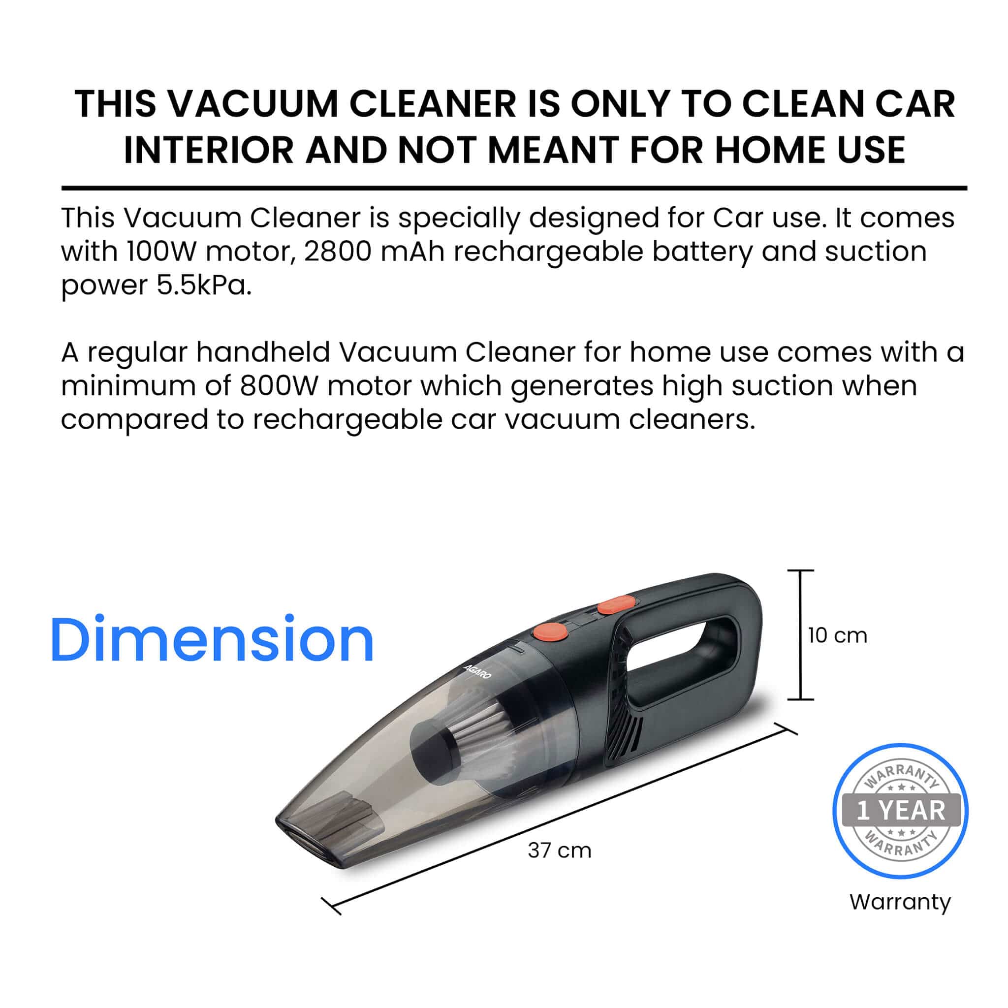 Car Vacuum Cleaner HVC1081 - Image 6