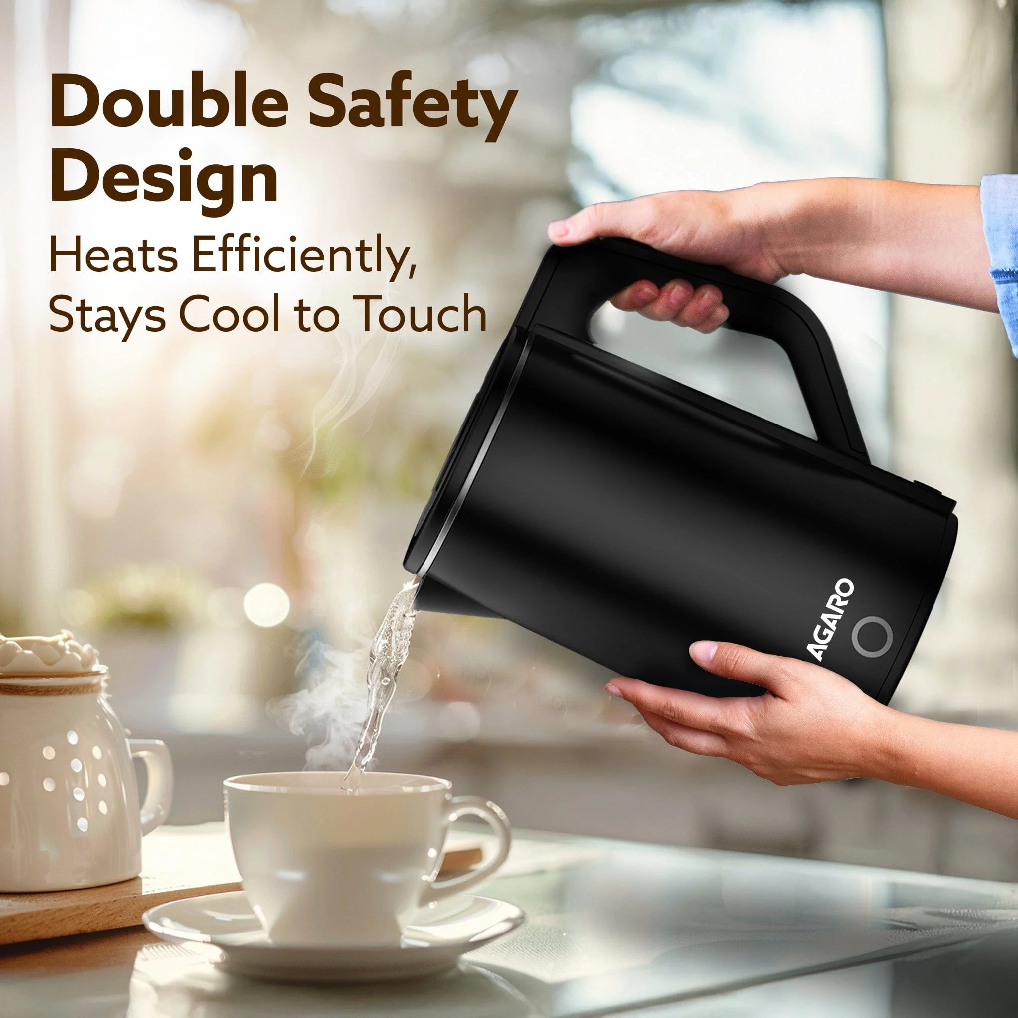 Elegant Electric Kettle - 1.8L - Black | Buy Electric Kettles Online in India at Best Price - Image 3