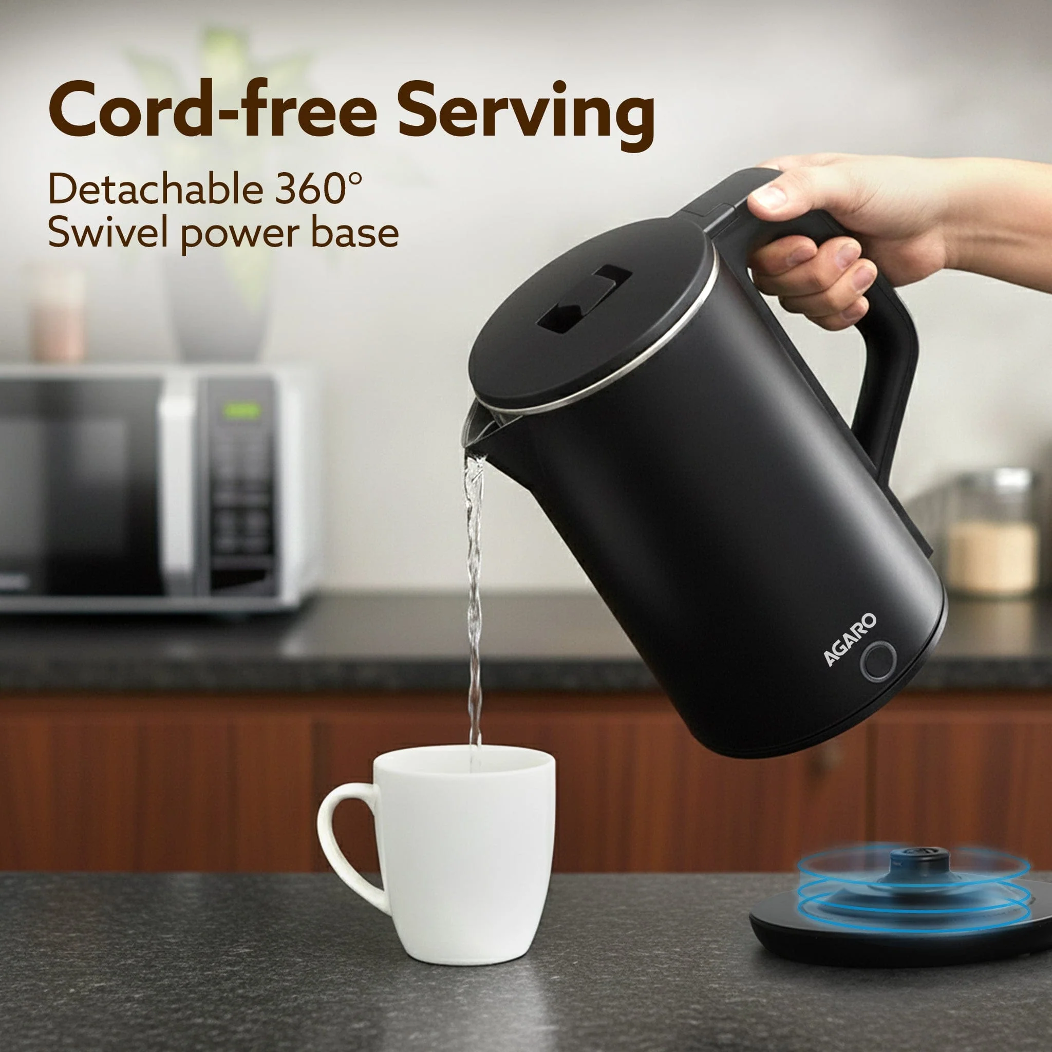 Elegant Electric Kettle - 1.8L - Black | Buy Electric Kettles Online in India at Best Price - Image 5