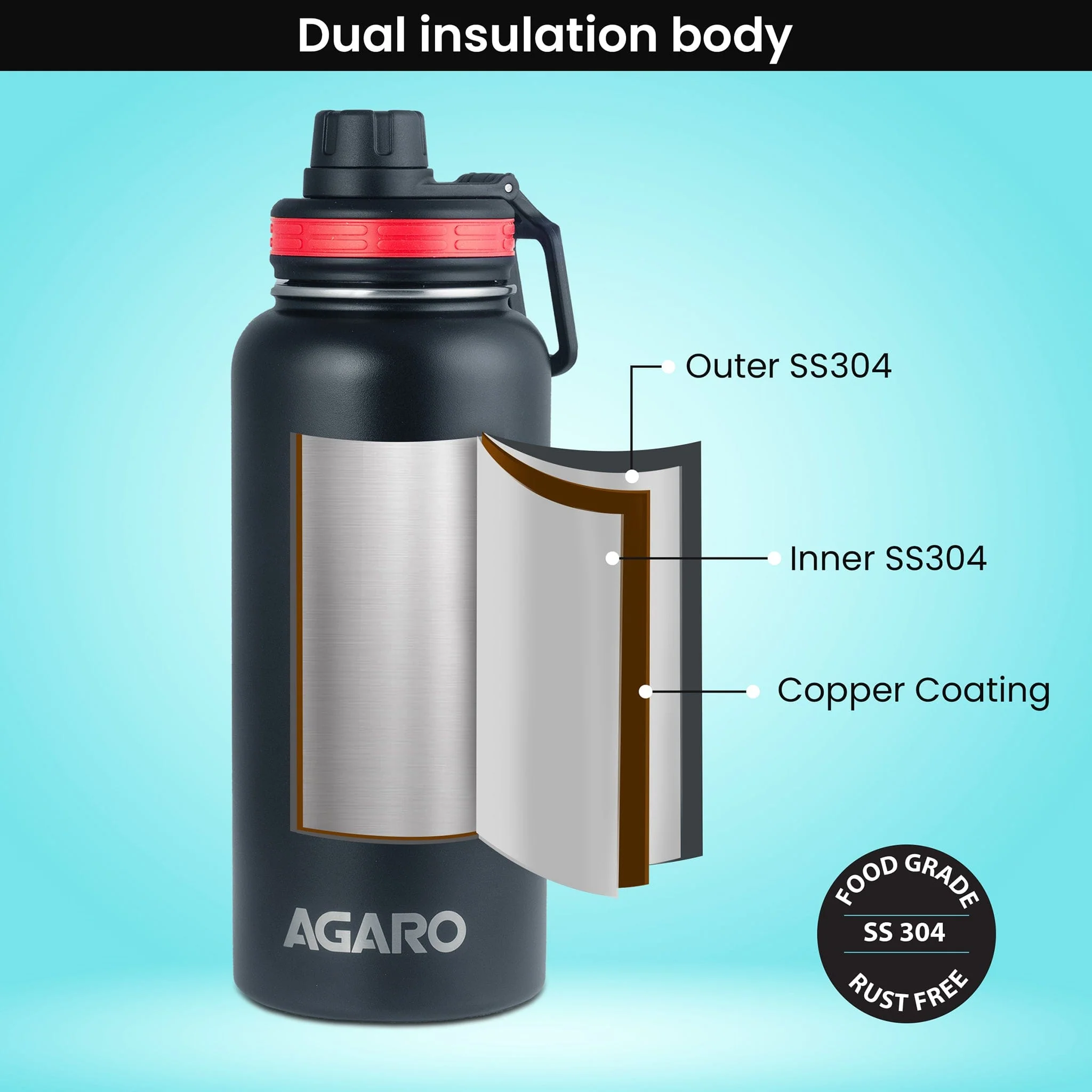 Imperial Vacuum Flask 1L, Steel Infusion - Image 4