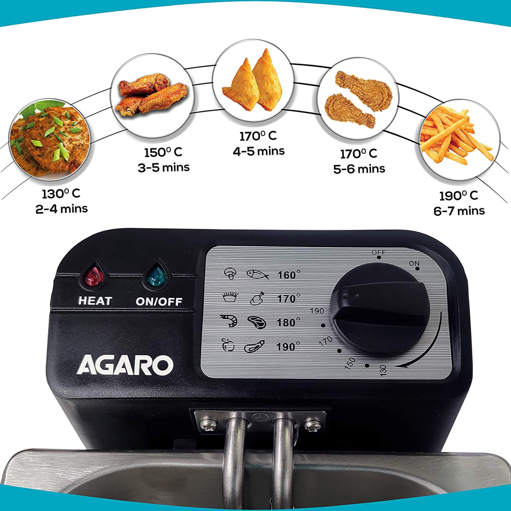 Marvel Deep Fryer - 2L - Silver - Image 4