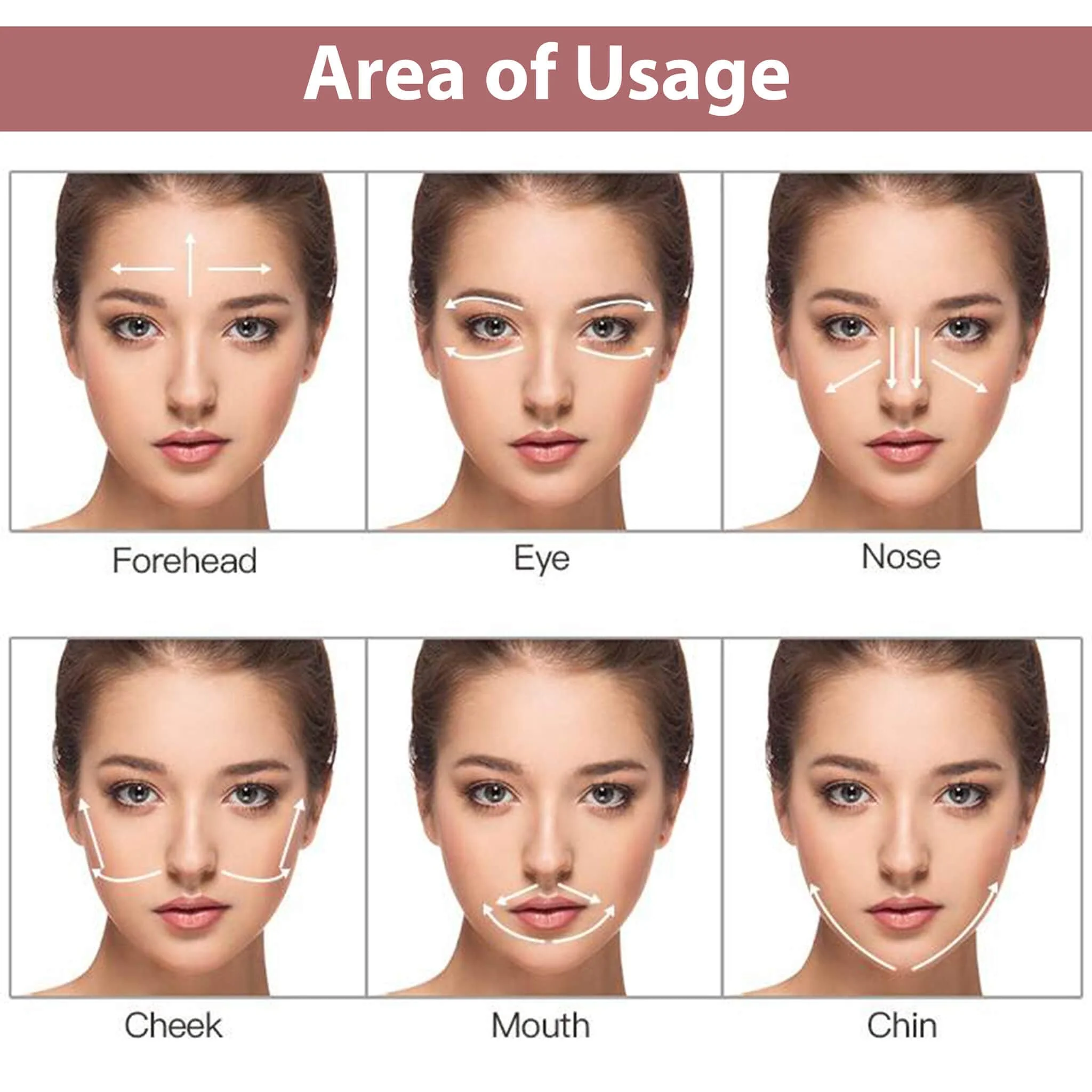 Rose Quartz Face Roller, Rose Gold - Image 4